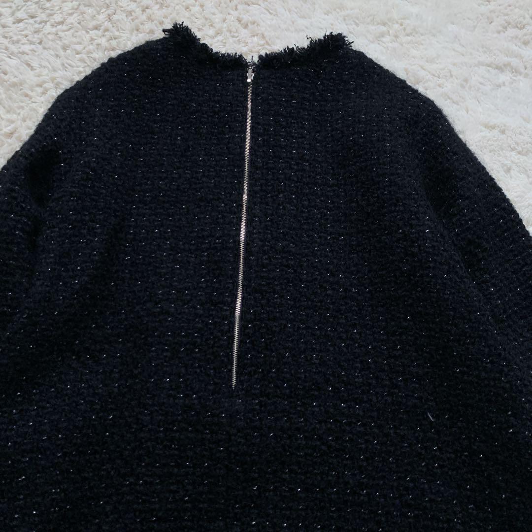 IENA ツイードワンピース 卒入学 フォーマル 豪華　36 Aライン　ウール