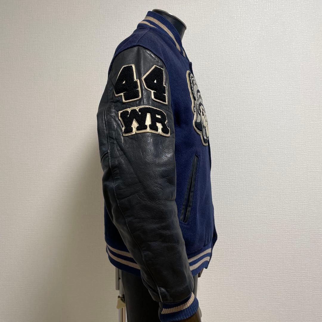 80s ゴールデンベア 袖革 スタジャン ビッグワッペン USA製 ビンテージ