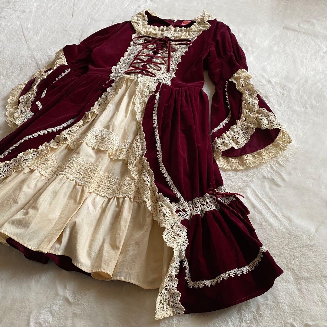 BABY THE STARS SHINE BRIGHT ベルベット　ドレスレース