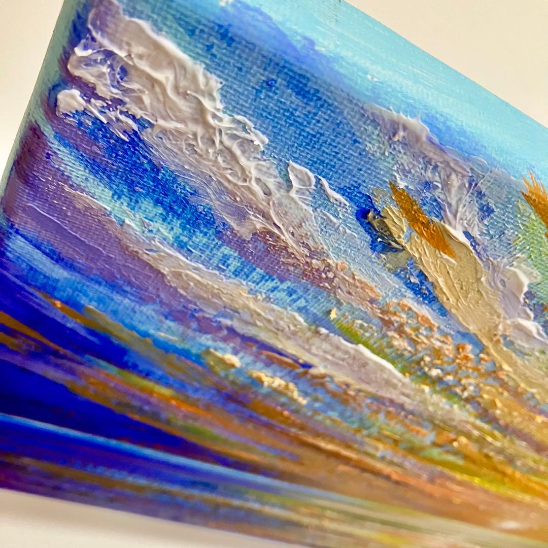 sunset＊4号キャンバス　絵画　原画　風景画　海　夏　ハワイ　沖縄