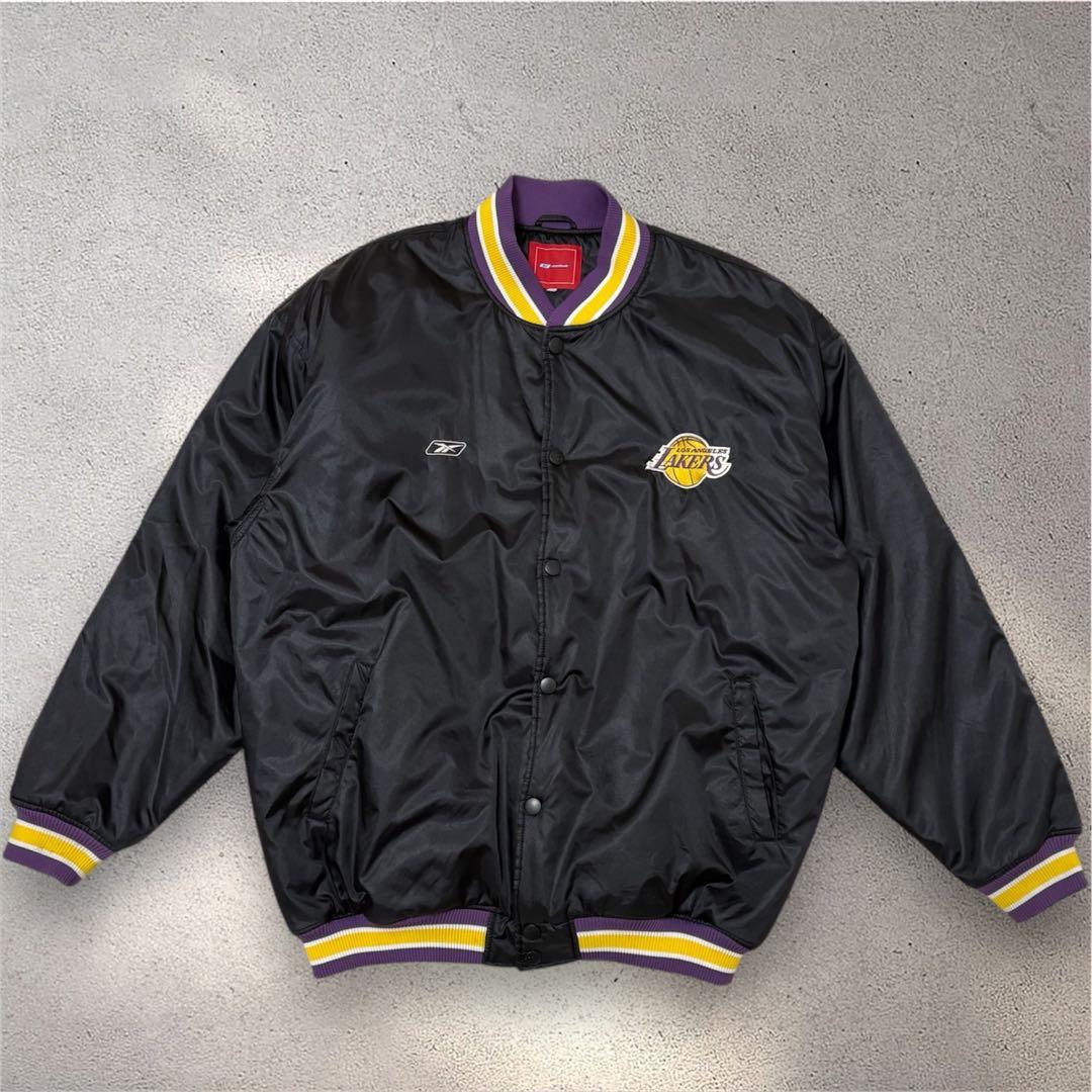 【希少 大きめ2XL】Reebok×Lakers NBA スタジャン ジャケット