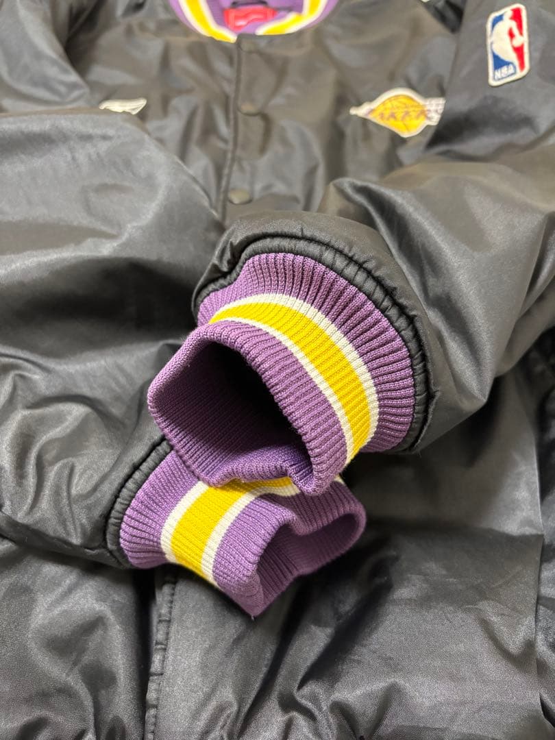 【希少 大きめ2XL】Reebok×Lakers NBA スタジャン ジャケット