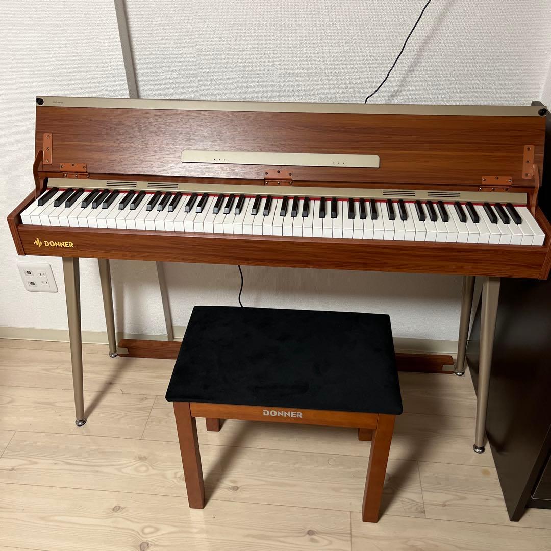 DONNER 88鍵電子ピアノ 木目調　※椅子は付きません