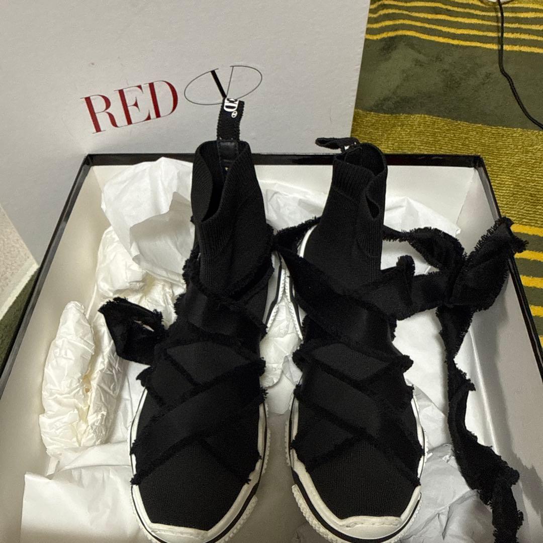 レッドヴァレンティノ（RED VALENTINO）ソックスニーカー 37 リボン