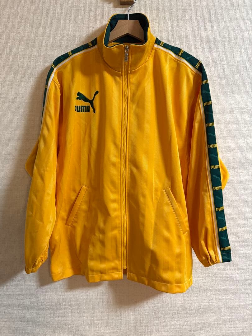 【希少】PUMA セットアップ ジャージ ヒットユニオン製 90s イエロー 緑