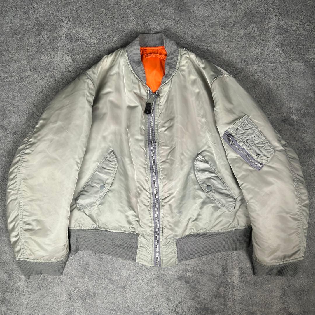 ALPHA INDUSTRIES MA-1 フライトジャケット シルバー