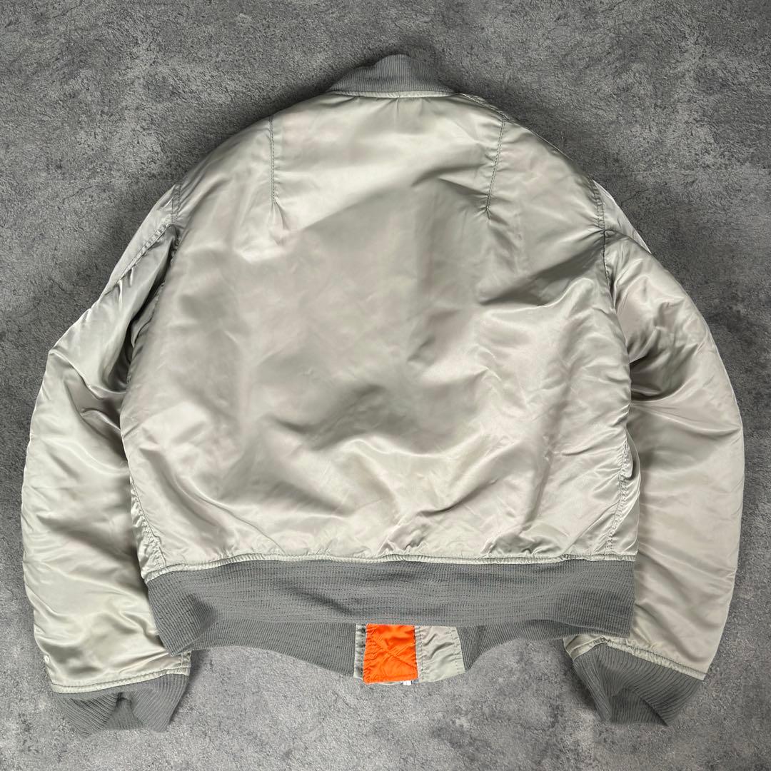 ALPHA INDUSTRIES MA-1 フライトジャケット シルバー