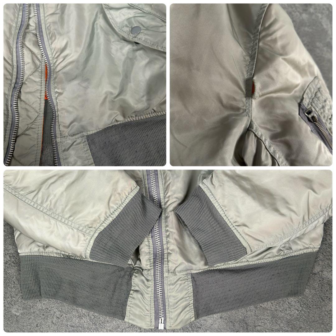 ALPHA INDUSTRIES MA-1 フライトジャケット シルバー
