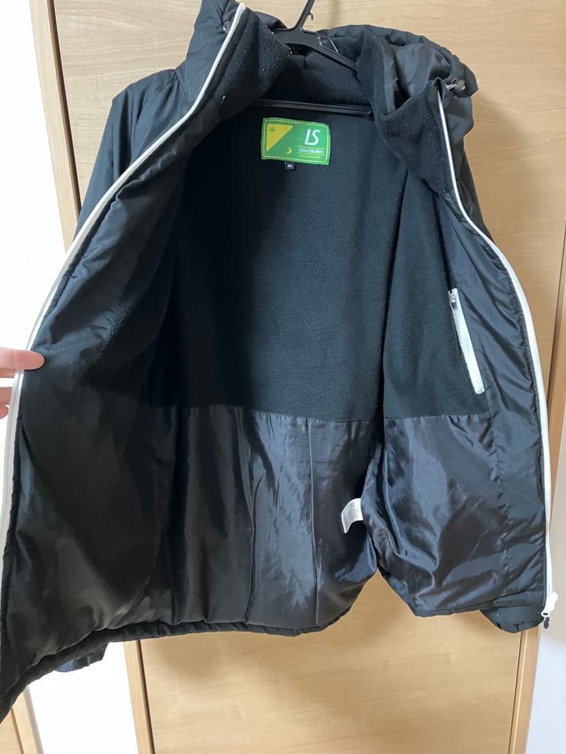 ルースイソンブラ 中綿ジャケットと中綿パンツセット ブラック