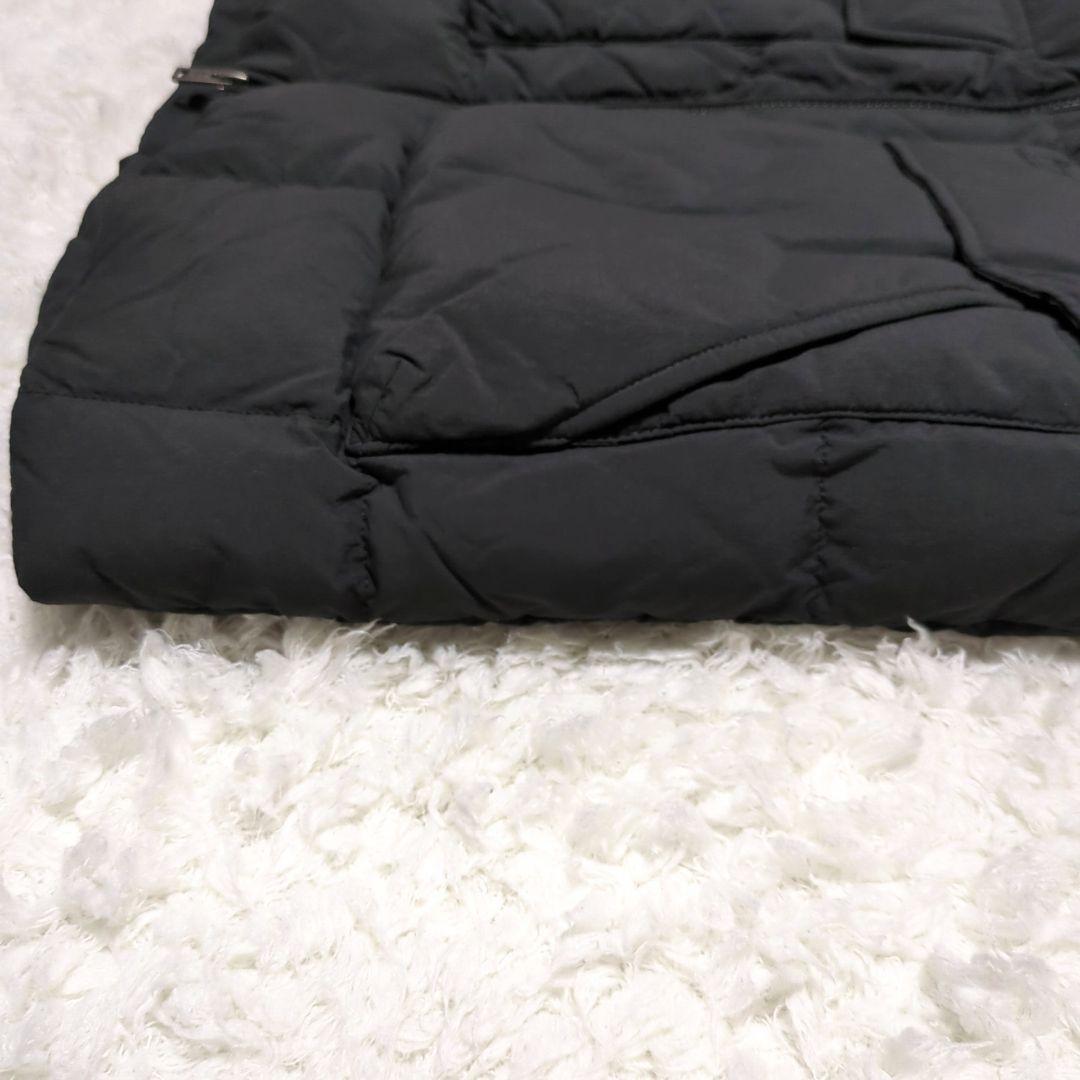 WOOLRICH♦ボンバー ダウンジャケットロゴ刺繍 黒 L WOOU0607