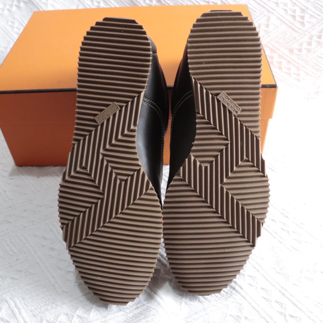 未使用！エルメスHermes　レザーシューズ　クイッカー　スニーカー　クイック