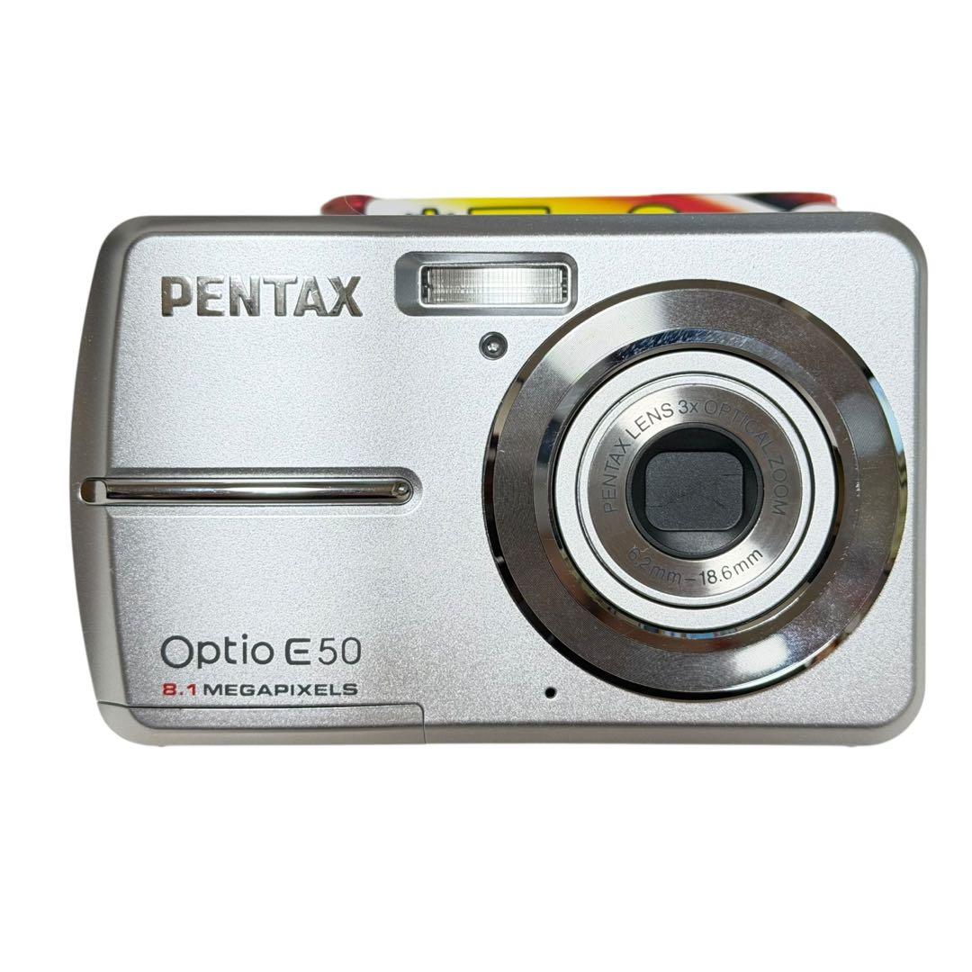 （極美品）PENTAX Optio E50 コンパクトデジカメ 乾電池式