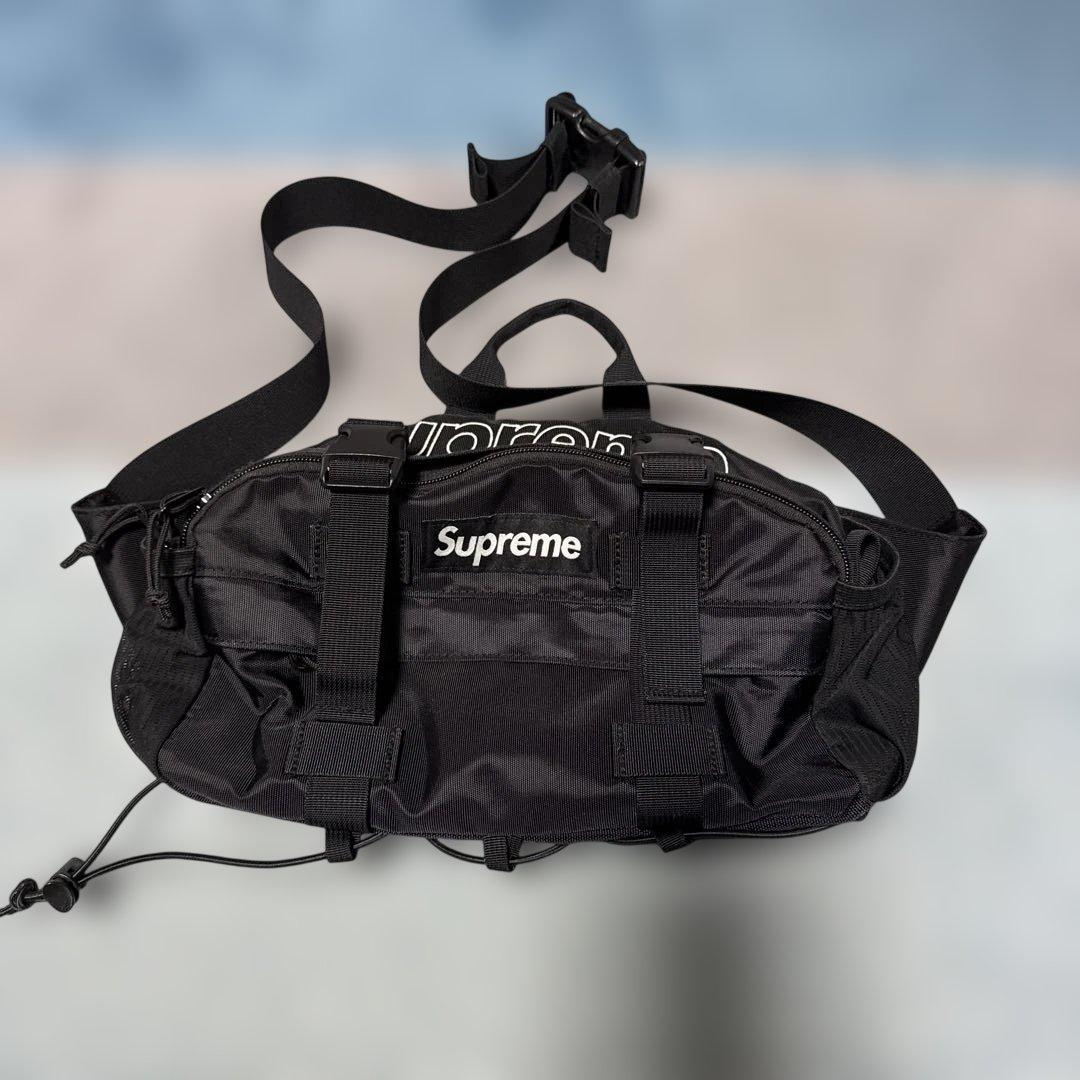 Supreme ボディバッグ ブラック シュプリーム 黒 大きめ 美品 - メルカリ