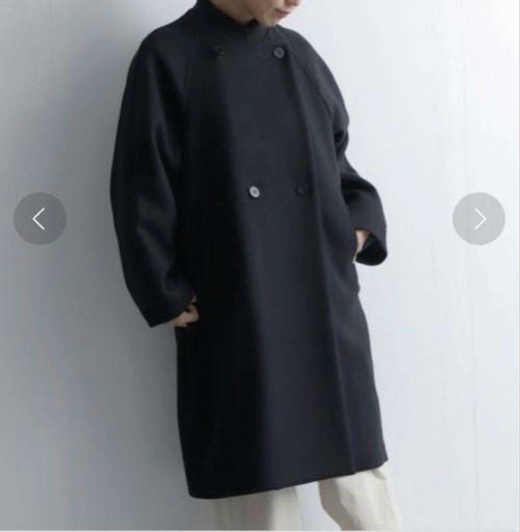 美品】Liyoca リヨカ ビーバーバンドカラーコート - メルカリ