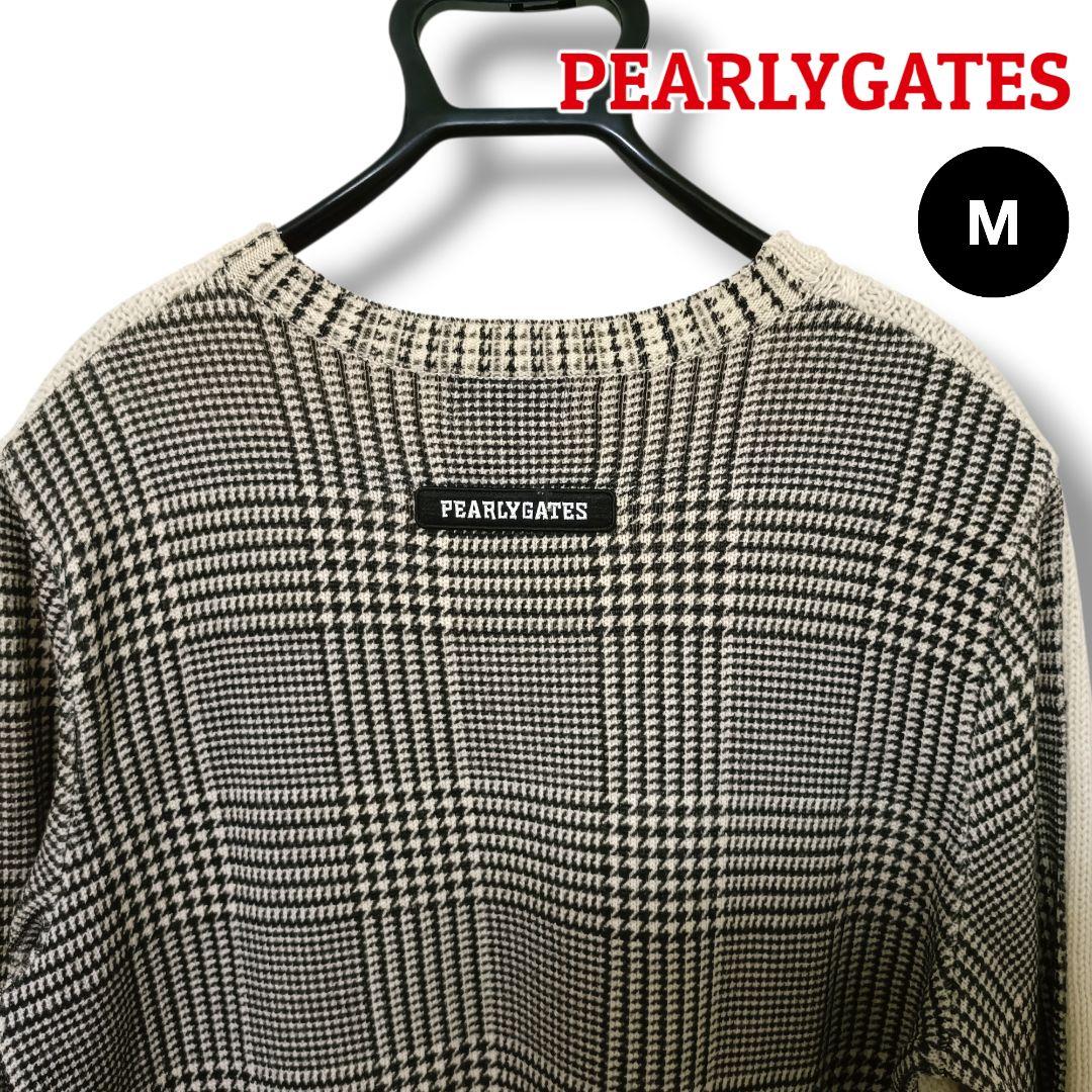 【大人の遊び心】パーリーゲイツ セーター アイボリー M メンズ ゴルフ