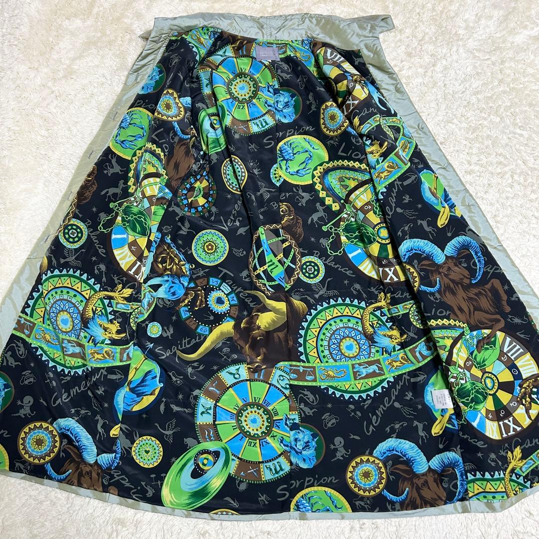 極美品✨TOKUKO 1er VOL コート 星座柄 ビッグカラー 中綿 玉虫色