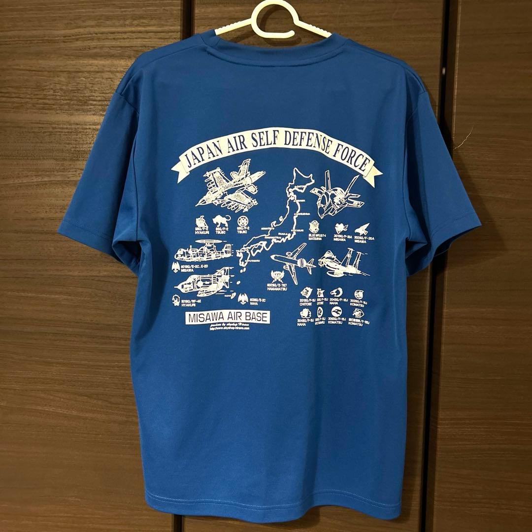 美品】【航空自衛隊】三沢基地Tシャツ青色Lサイズ - メルカリ
