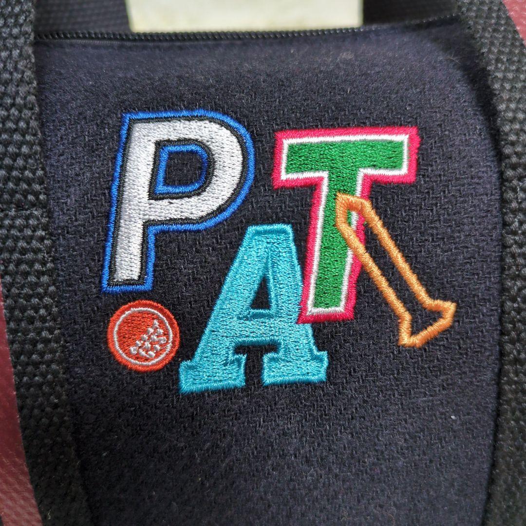 パーリーゲイツ カートバッグ 2way ワッペン キャンバス ブラック