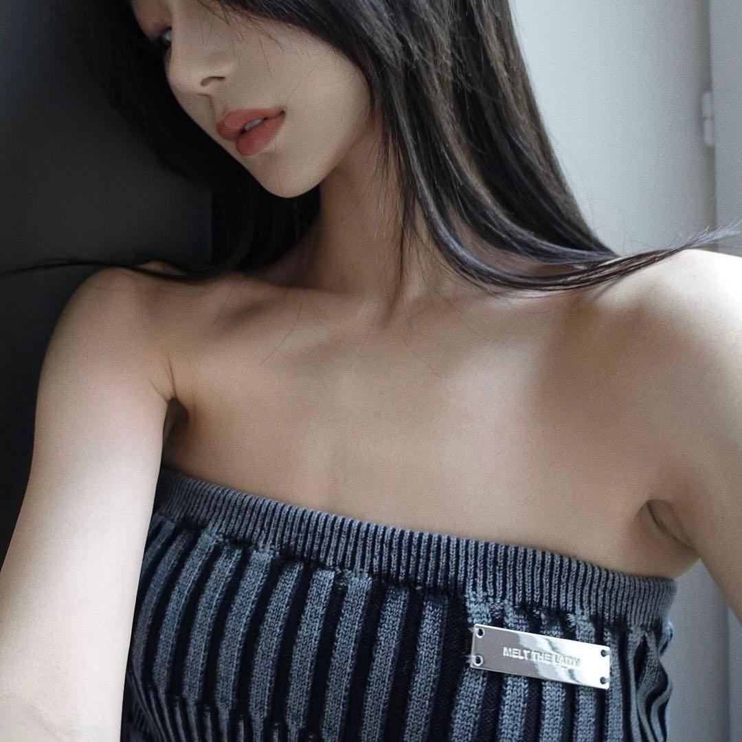 melt the lady rib tube tops / black - メルカリ