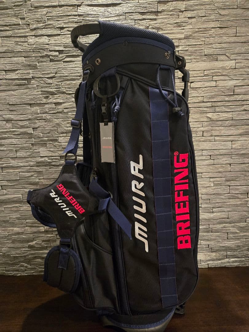 【限定300】三浦技研×BRIEFING キャディバッグ＋スタンド＋ヘッドカバー