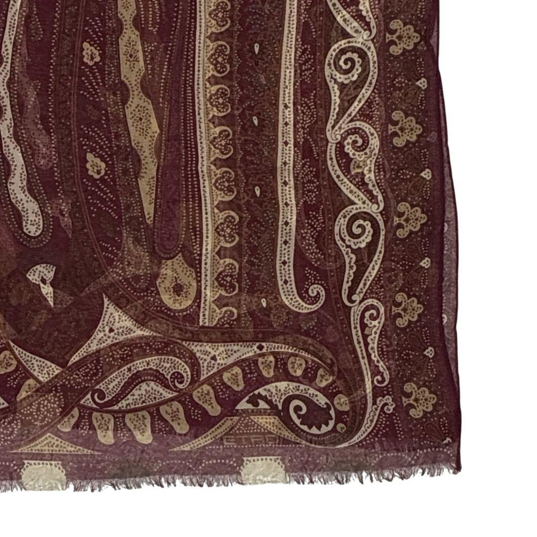 美品★ETRO エトロ シルク100% イタリア 大判ストール スカーフ