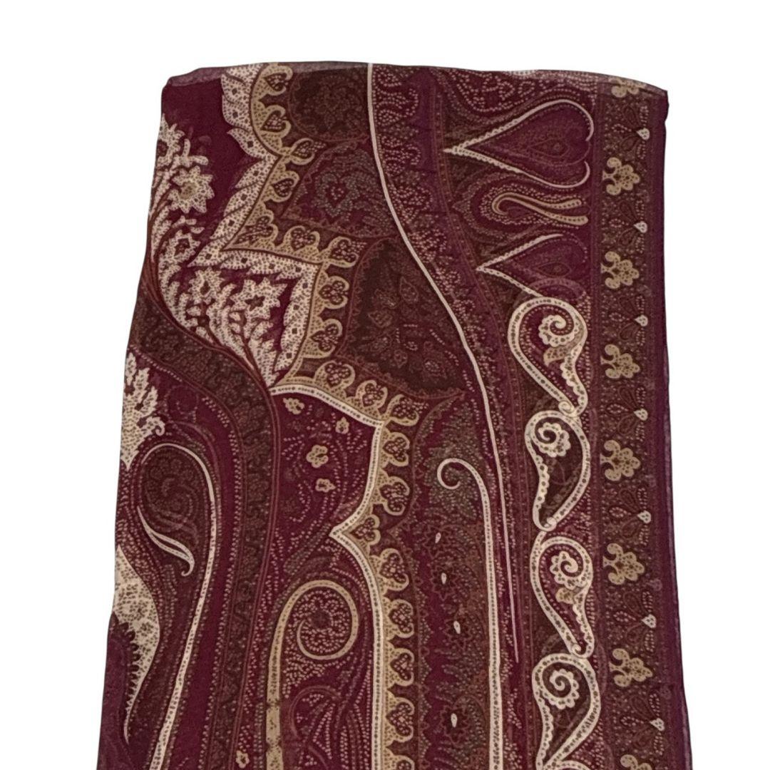 美品★ETRO エトロ シルク100% イタリア 大判ストール スカーフ