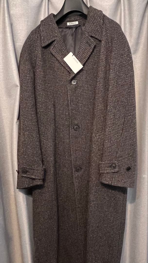 うにぐりくん様専用 AURALEE 25AW アルパカウールシルクツイードコート