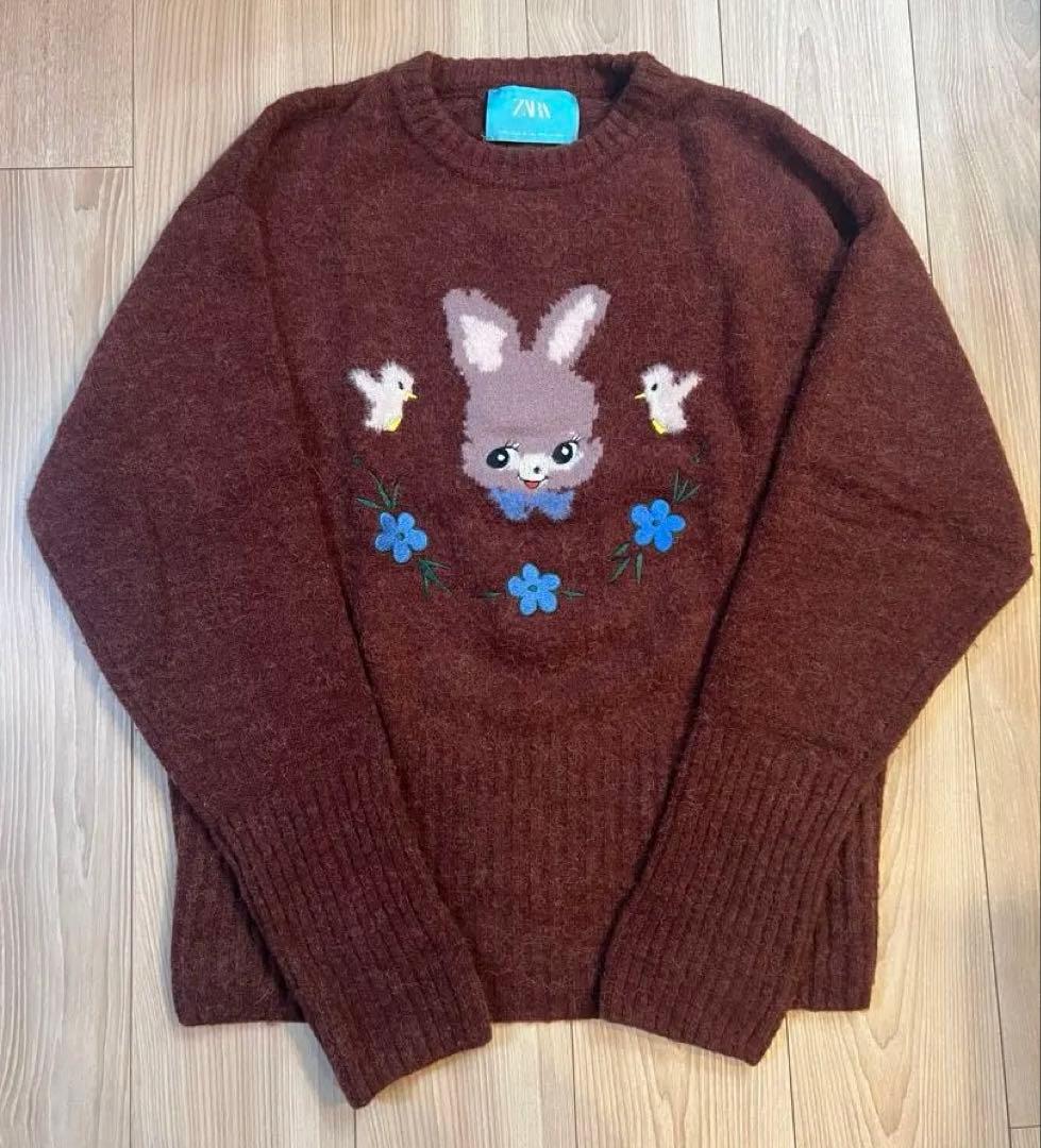 23AW ZARA×HARRY LAMBERT ラビットセーター Lサイズ - メルカリ