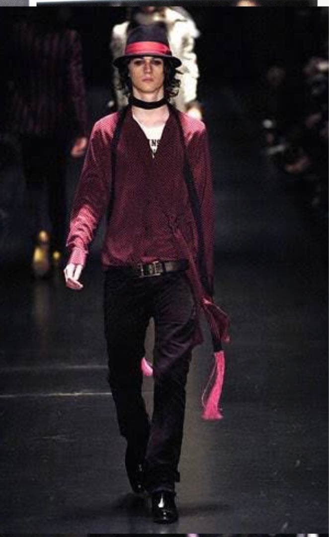 Dior homme 05AW シルクフリンジストール エディスリマン - メルカリ