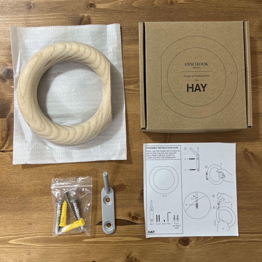 HAYジムフックM ナチュラル アッシュタオル掛け - メルカリ