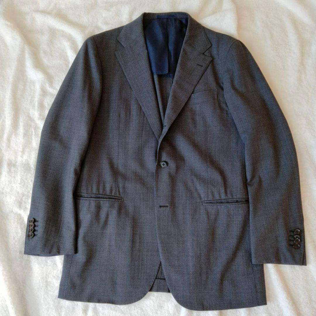 リングジャケットマイスター【訳あり】セットアップスーツ　グレー系　Lサイズ