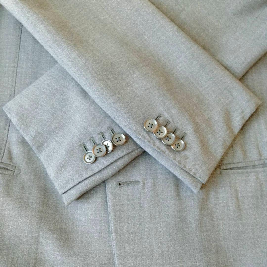 リングジャケットマイスター【訳あり】セットアップスーツ　グレー系　Lサイズ