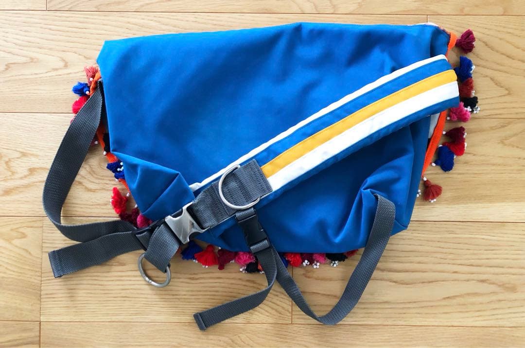 UNDERCOVER/アンダーカバー 民族柄転写プリントメッセンジャーバッグ