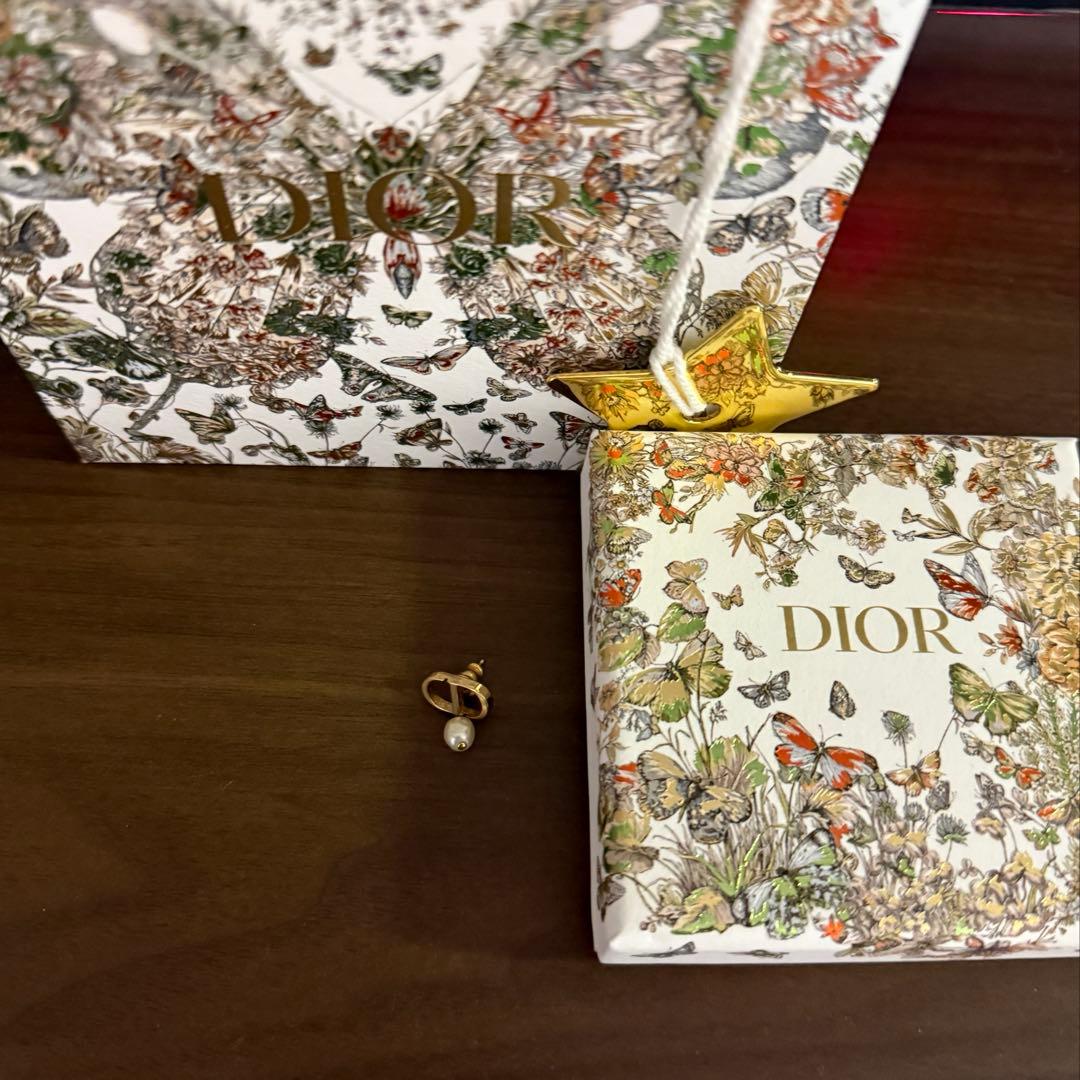 Dior ゴールド パール ピアス(片耳用)