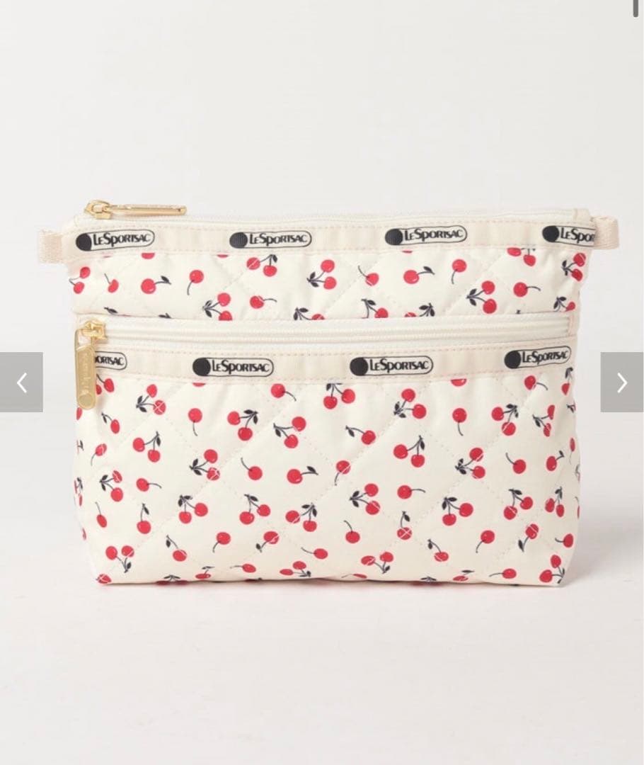 完売品》神崎恵 レスポートサック レスポ コラボ ポーチ チェリー