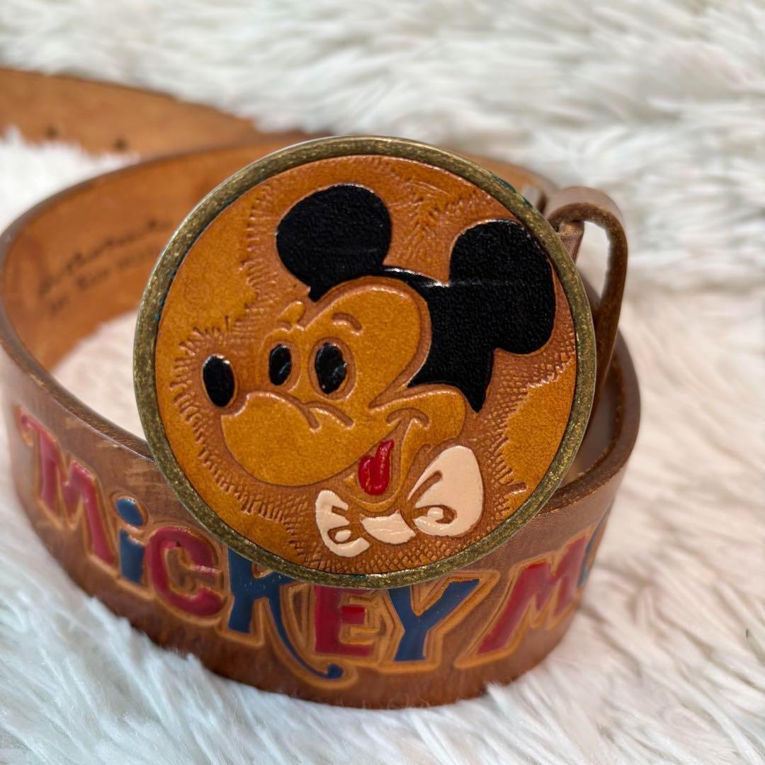 ✨希少/極美品✨ウォルトディズニープロダクション ベルト ミッキー ヴィンテージ