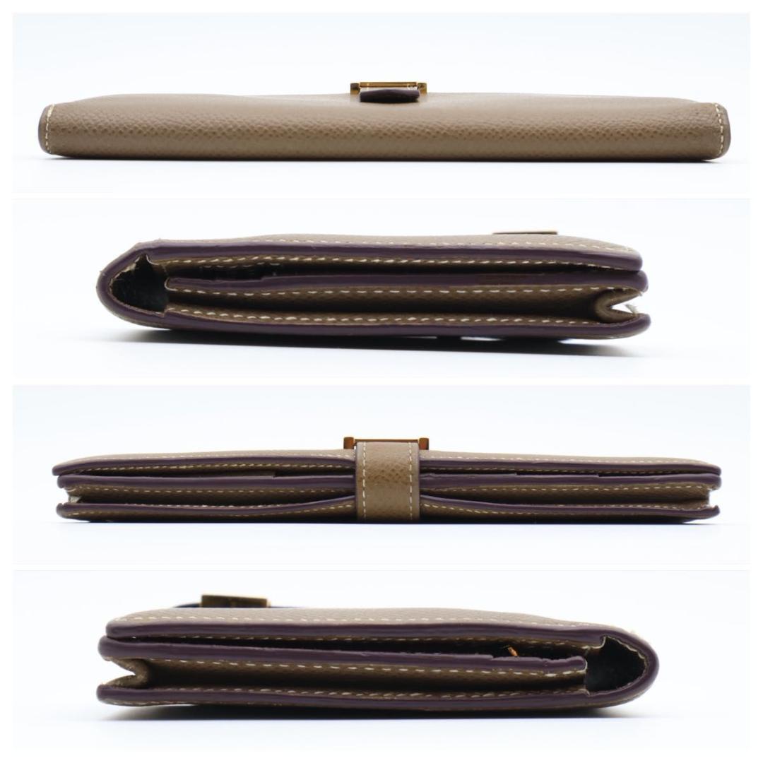【極美品】HERMES べアンスフレ エトゥープ　長財布　Z刻印　ヴォーエプソン