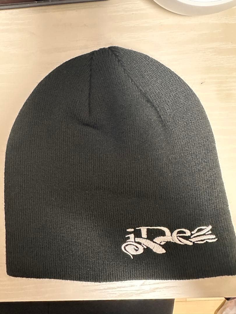 ideaswam 黒 刺繍ロゴ ビーニー - メルカリ