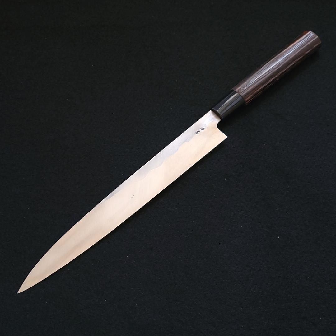 訳アリ】青紙2号 柳刃包丁 235㎜（8寸） G9371 焼栗柄 月光作 - メルカリ