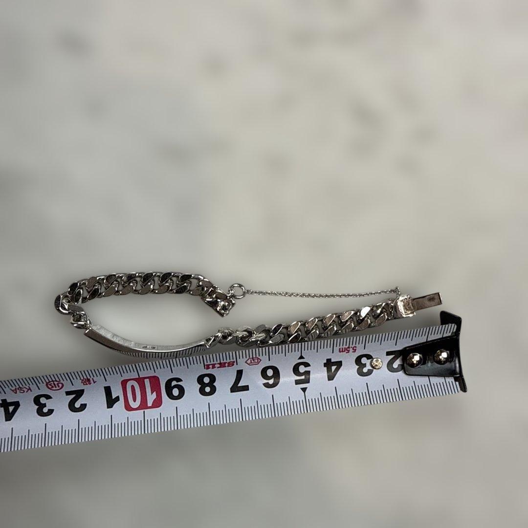 クリスチャンディオール　プレート喜平ブレスレット