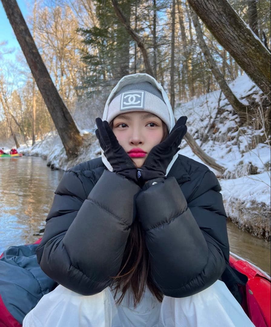 CHANEL ニット帽　ビーニー　スポーツライン