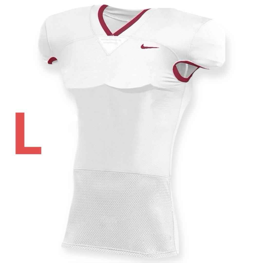 【L】NIKE VAPOR PRO アメフト ジャージ/メッシュ ホワイト練習用