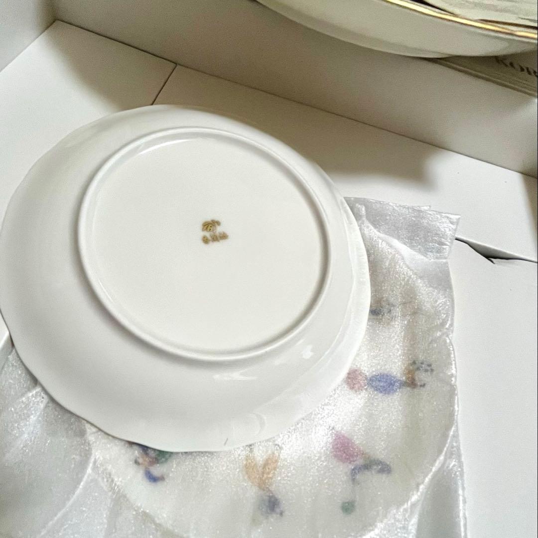 ⭐️新品未使用⭐️香蘭社 愉快な仲間 金彩大皿1中皿5パーティセット