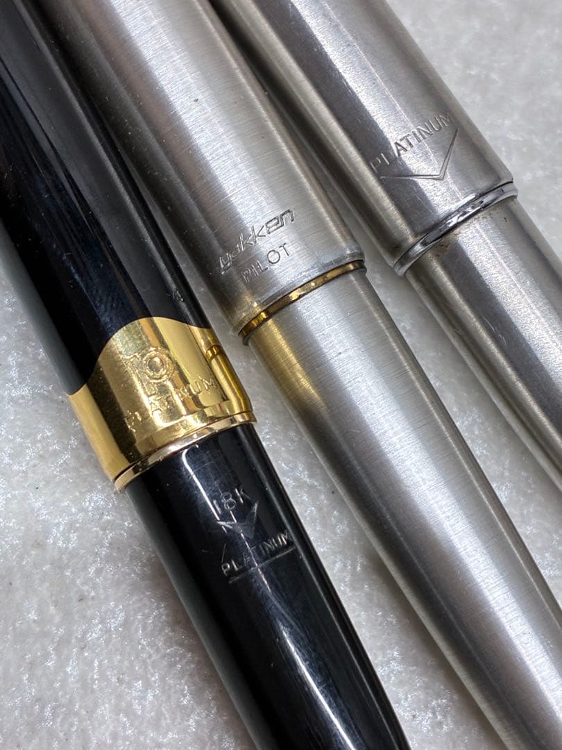 PLATINUM プラチナ万年筆 ペン先18K pilot パイロット 3本