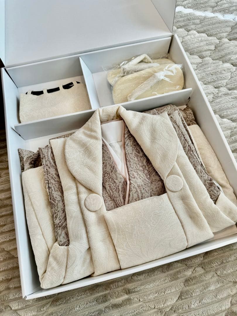 utatane 七五三　3歳男の子　被布着物セット