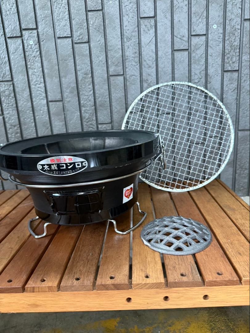 最終値下げ 大成コンロ 新品未使用 丸型 大 黒七輪