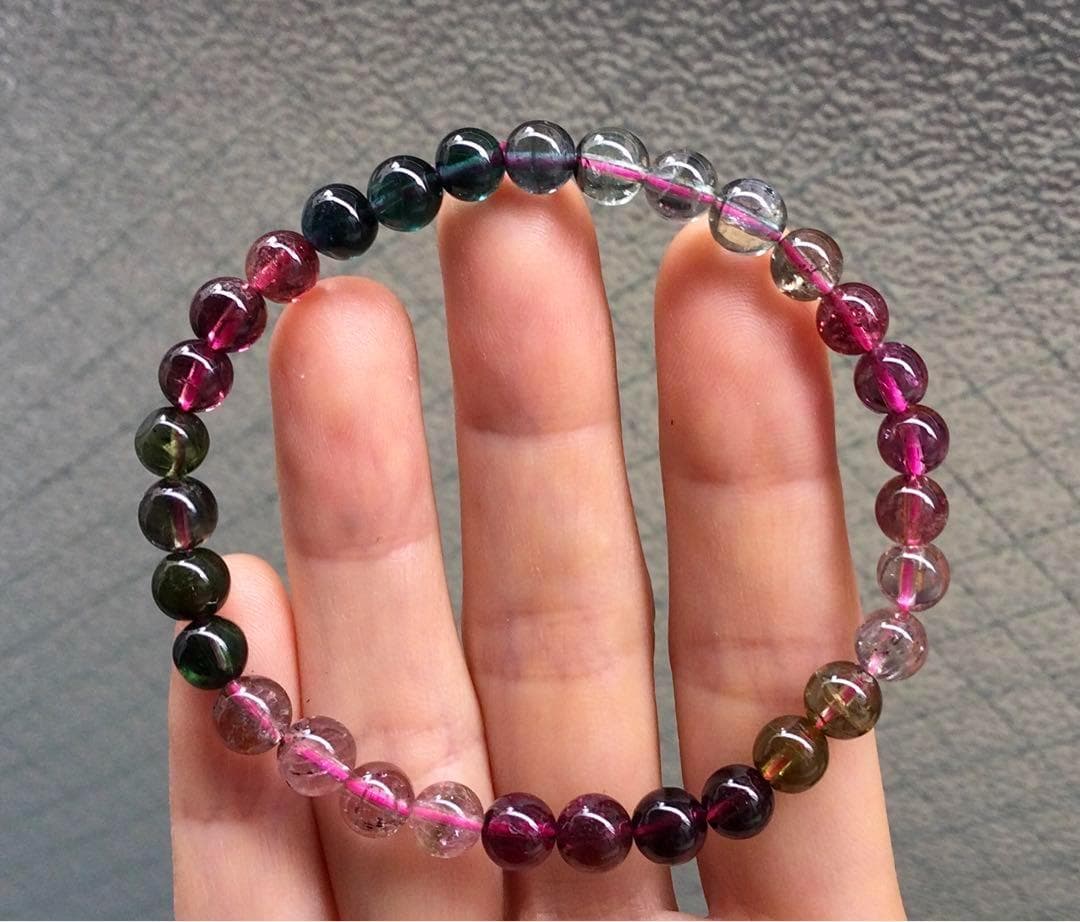 【プレミアム品質】◆希少カラー 高透明&高発色 トルマリン 6mm「賢者の色」