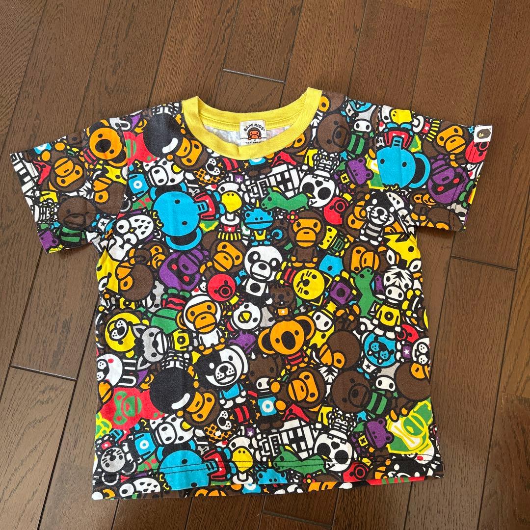 BAPE KIDS カラフルキャラクター Tシャツ120cm正規品 - メルカリ
