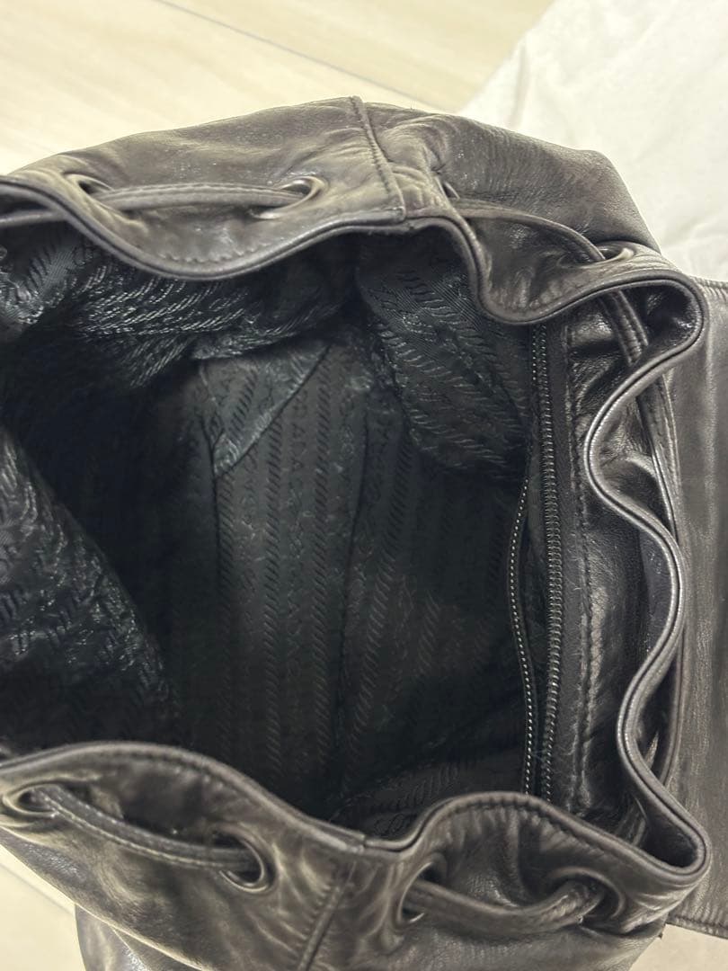 美品 PRADAプラダ リュックサック チェーンショルダー