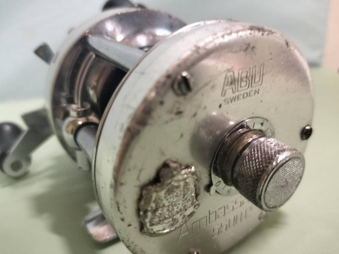 ★訳　アブガルシア　アンバサダー 5500C　ビンテージ　リール シルバー